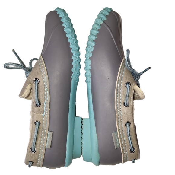 JBU Gwen Size 8 Weather Ready Vegan Rubber Faux‎ Fur Lined Slip-On Rain Shoes - Picture 6 of 11